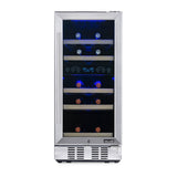 NewAir 15" Built-In 29 Bottle Dual Zone Compressor Wine Cooler