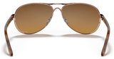 Oakley Womens Feedback Aviator Rose Gold Frame - Brown Gradient Lens - Polarized Sunglasses