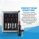 NewAir 16 Bottle Single Zone Freestanding Wine Cooler