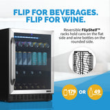 NewAir 24" Flip-Shelf Wine and Beverage Cooler