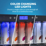 NewAir 224 Can Premium Built-in Beverage Fridge with Color Changing Lights