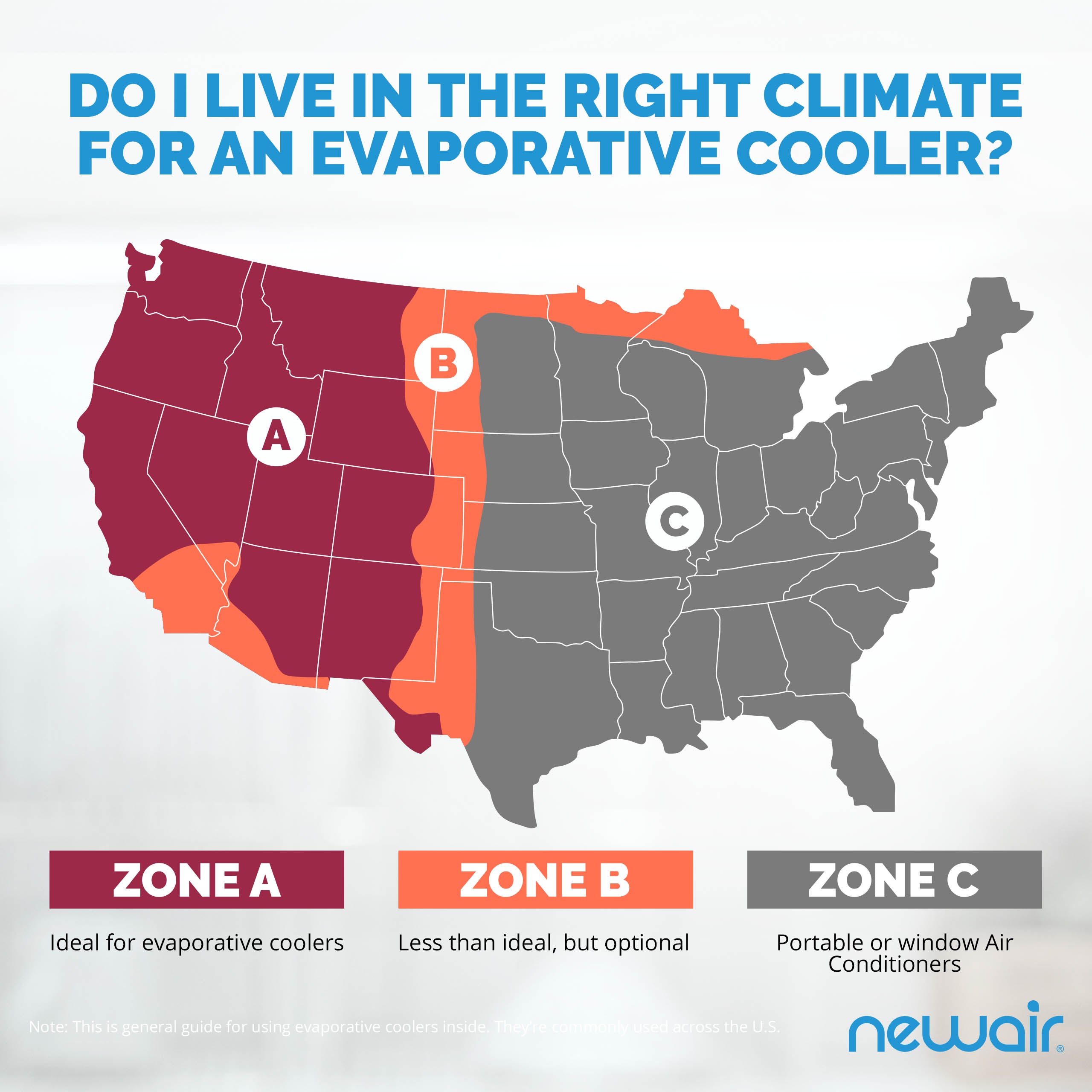 Newair Evaporative Air Cooler and Portable Cooling Fan - 470 CFM