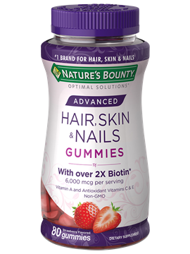 Nature's Bounty Advanced Hair, Skin & Nails Gummies - 80 Count