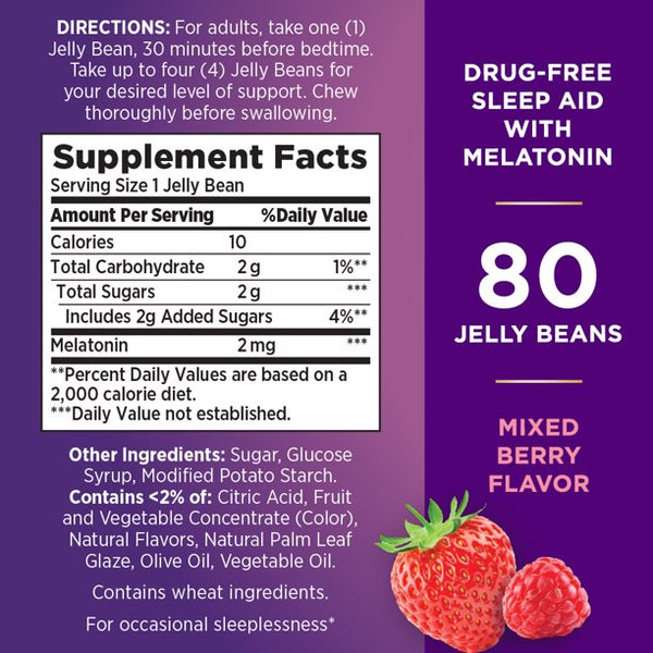 Nature's Bounty Sleep Jelly Beans - 80 Count