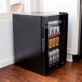 NewAir 90 Can Freestanding Beverage Fridge with Adjustable Shelves and Lock