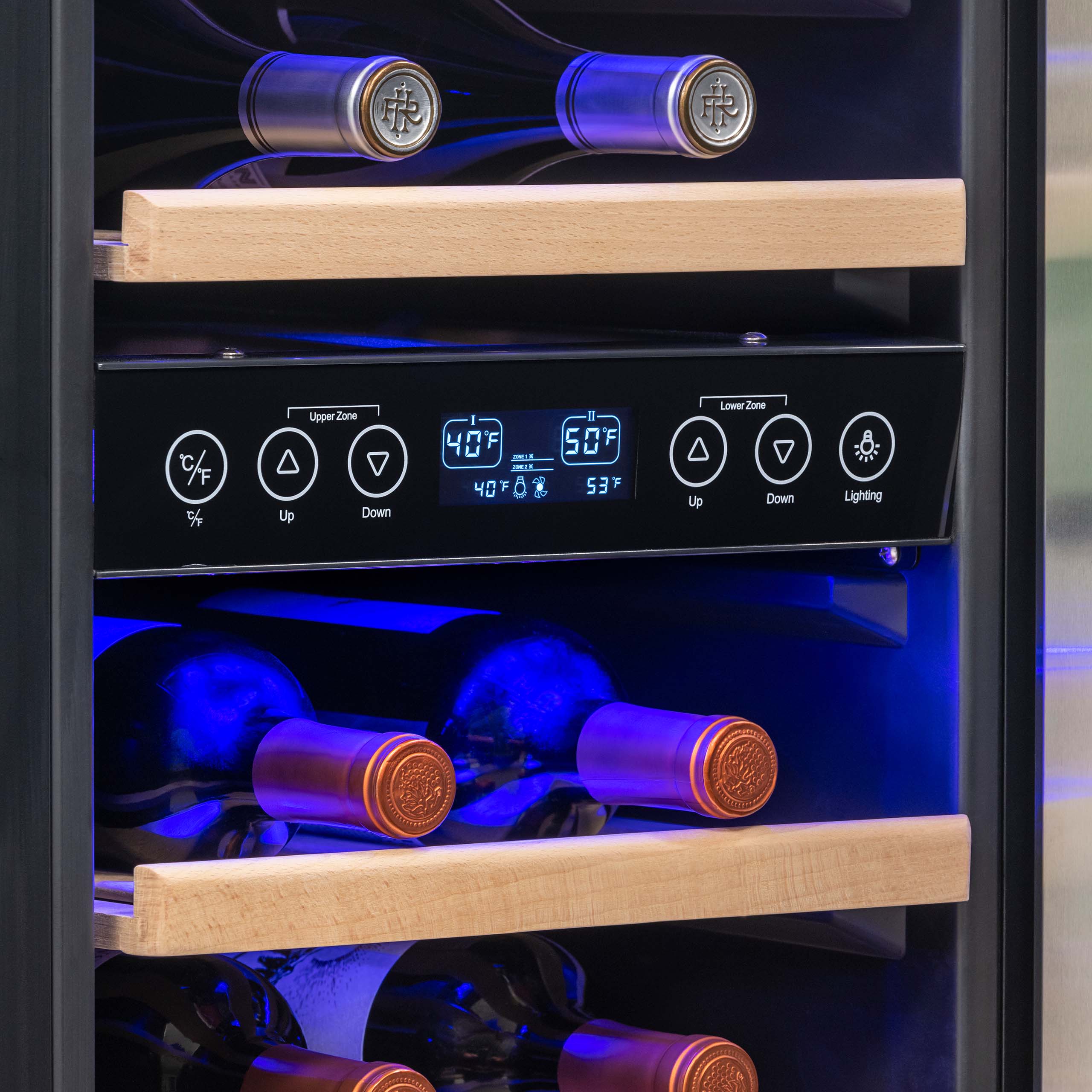 NewAir 15" Built-In 29 Bottle Dual Zone Compressor Wine Cooler