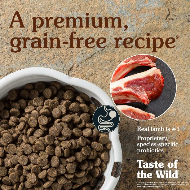 Taste of the Wild Sierra Mountain Canine Recipe with Roasted Lamb Dry Dog Food - 5 lbs.