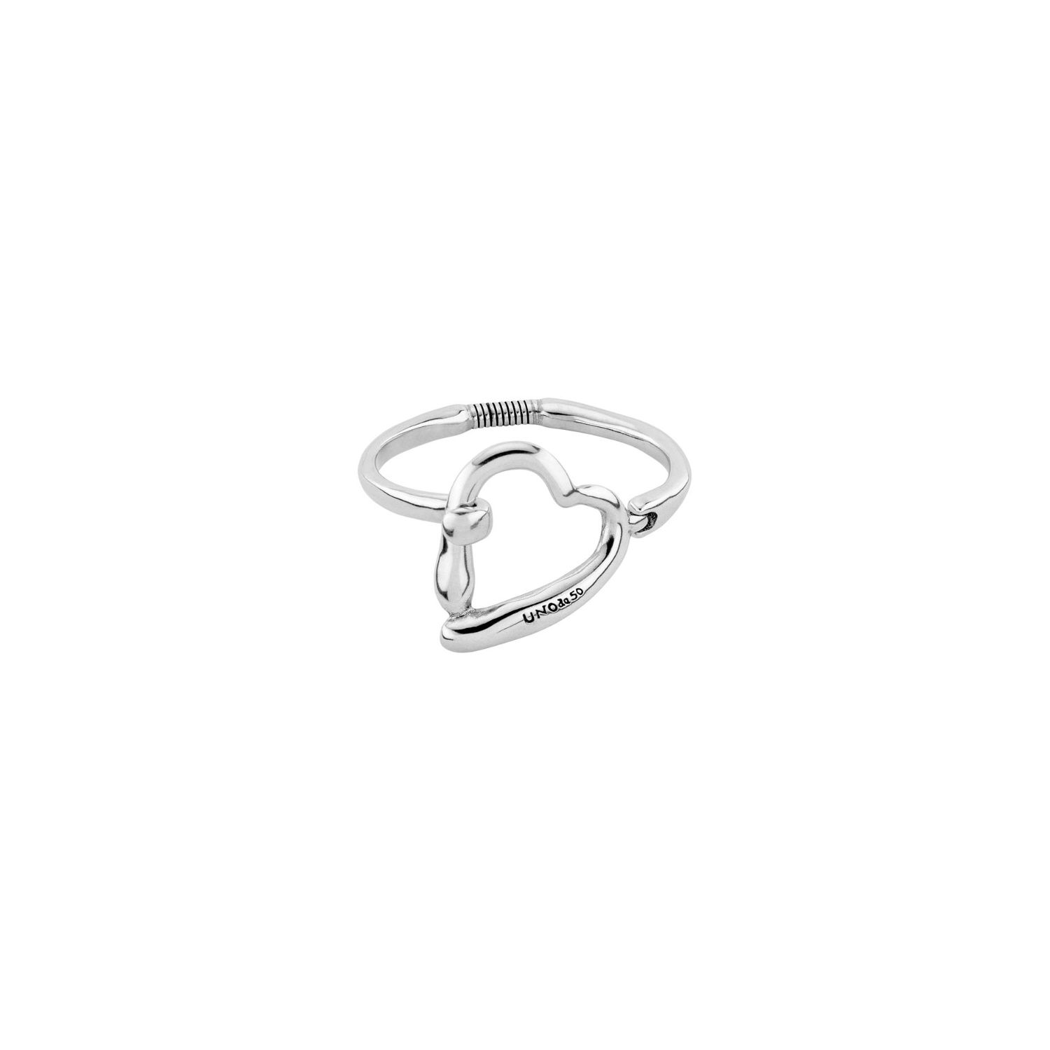 Unode50 Heartbeats Bracelet - Medium - Silver Plated