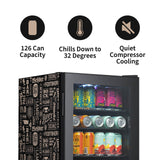 NewAir "Beers of the World" Custom Designed 126-Can Beer Fridge