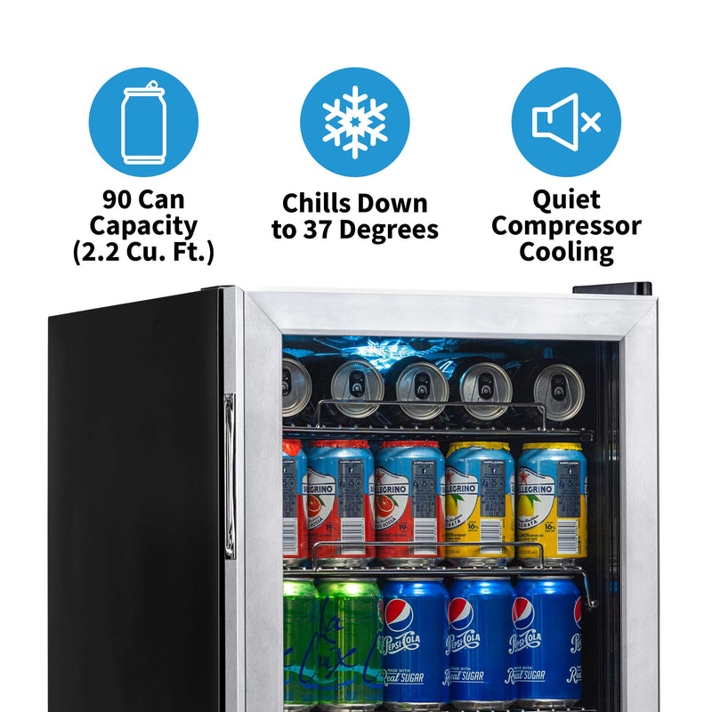 NewAir 90 Can Freestanding Beverage Fridge