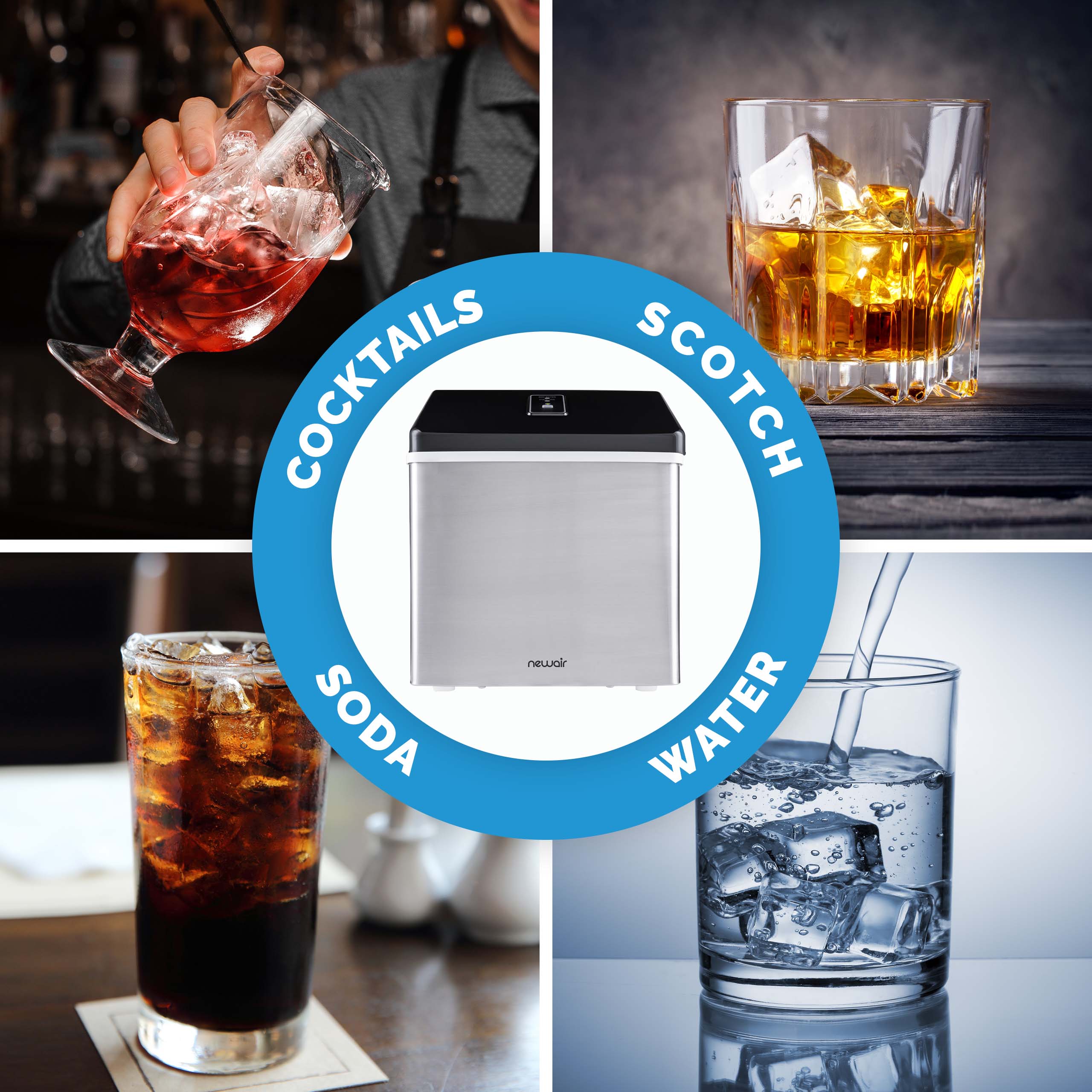 NewAir Countertop Clear Ice Maker