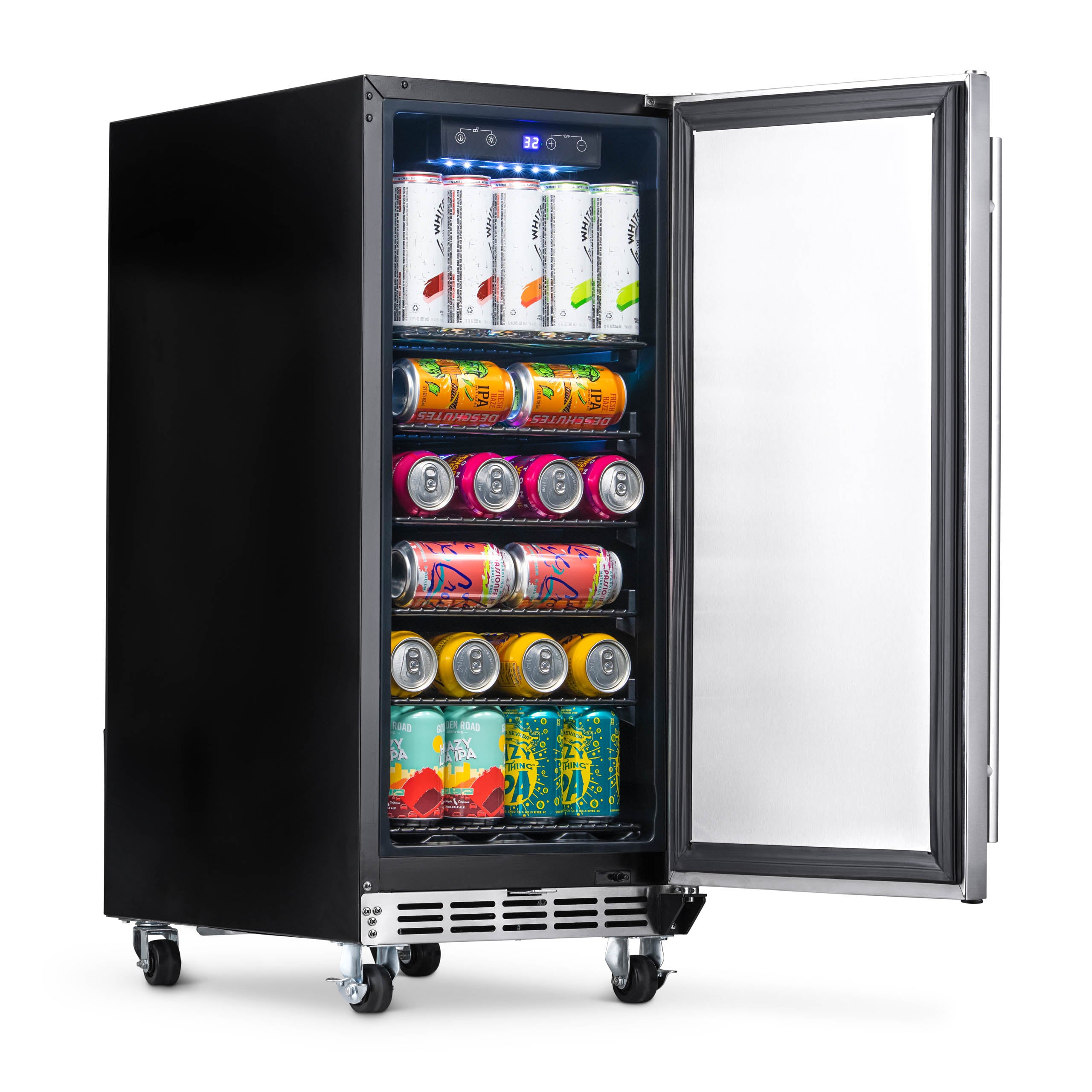 NewAir 15” Built-in 90 Can Outdoor Beverage Fridge