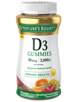 Nature's Bounty Vitamin D3 Gummies - 50mcg - 90 Count