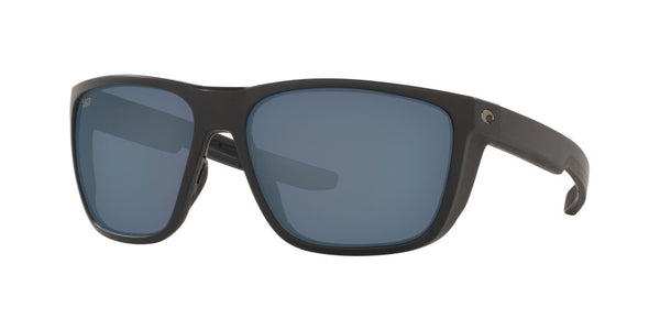 Costa Del Mar Mens Ferg Matte Black Frames - Gray Plastic Lens - Polarized Sunglasses