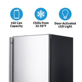 NewAir 24” Built-in 160 Can Outdoor Beverage Fridge