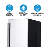 NewAir 15” Built-in 90 Can Outdoor Beverage Fridge