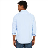 Nautica Mens Classic Fit Soft Wash Poplin Long Sleeve Button Down Shirt