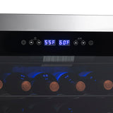 NewAir 28 Bottle Dual Zone Freestanding Wine Cooler