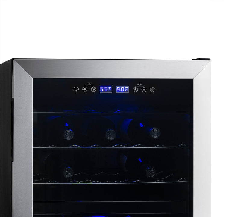 NewAir 43 Bottle Dual Zone Freestanding Wine Cooler