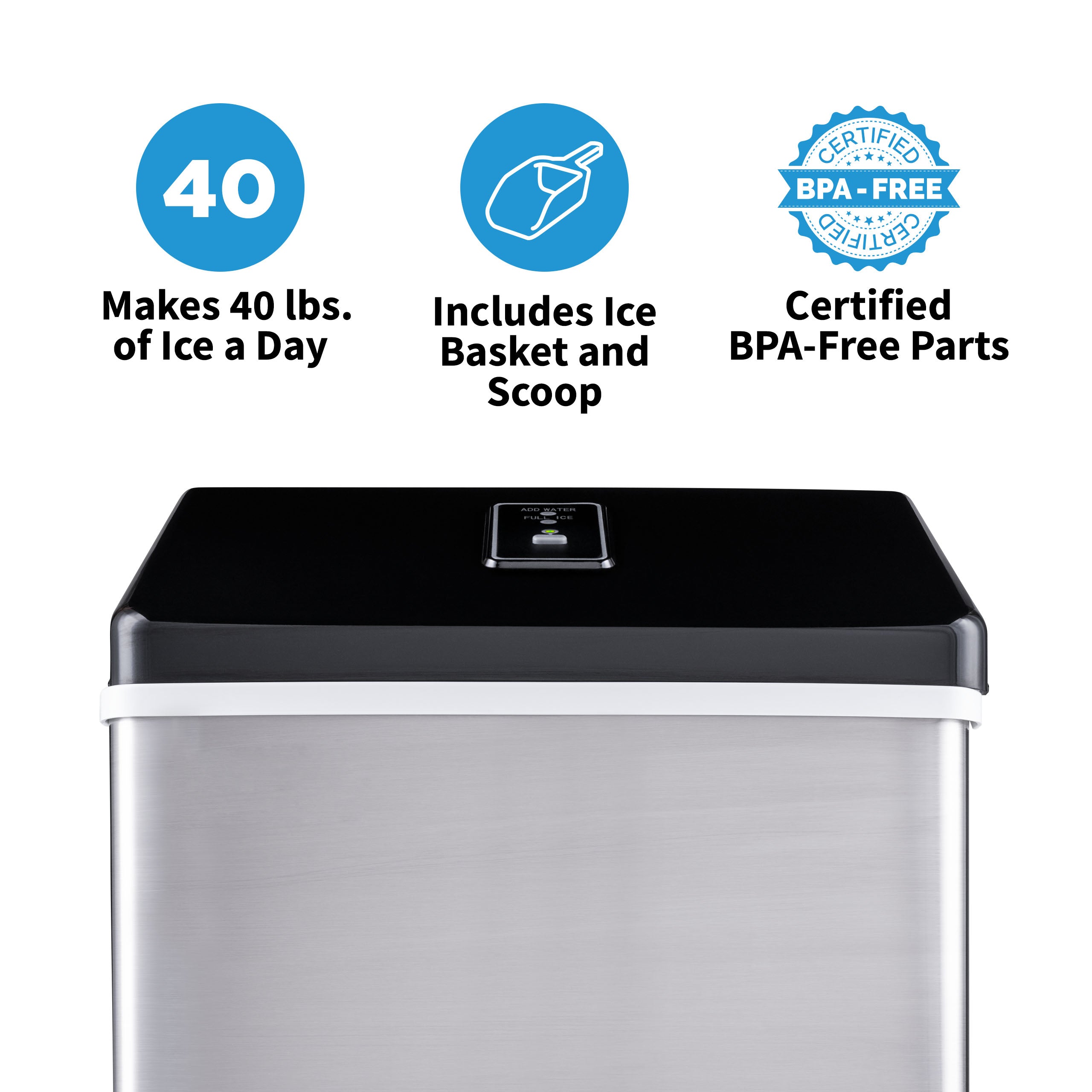 NewAir Countertop Clear Ice Maker