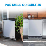 NewAir 24” Built-in 160 Can Outdoor Beverage Fridge