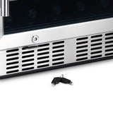 NewAir 24" Built-In 46 Bottle Dual Zone Compressor Wine Fridge