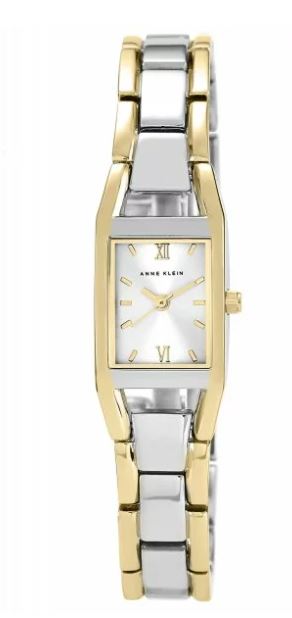 Anne Klein Womens Quartz Watch - Two-Tone Stainless Steel Bracelet