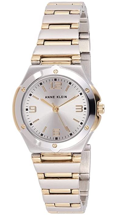 Anne Klein Womens Quartz Watch - Two-Tone Stainless Steel Bracelet