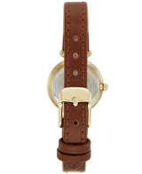 Anne Klein Womens Watch - Brown Leather Strap