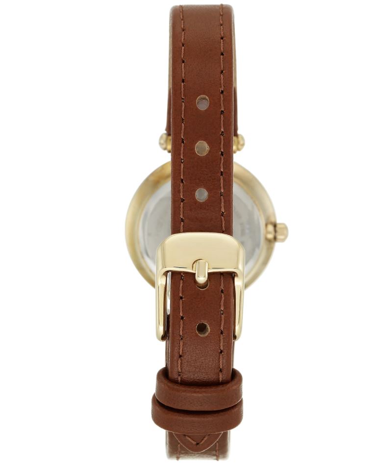 Anne Klein Womens Watch - Brown Leather Strap