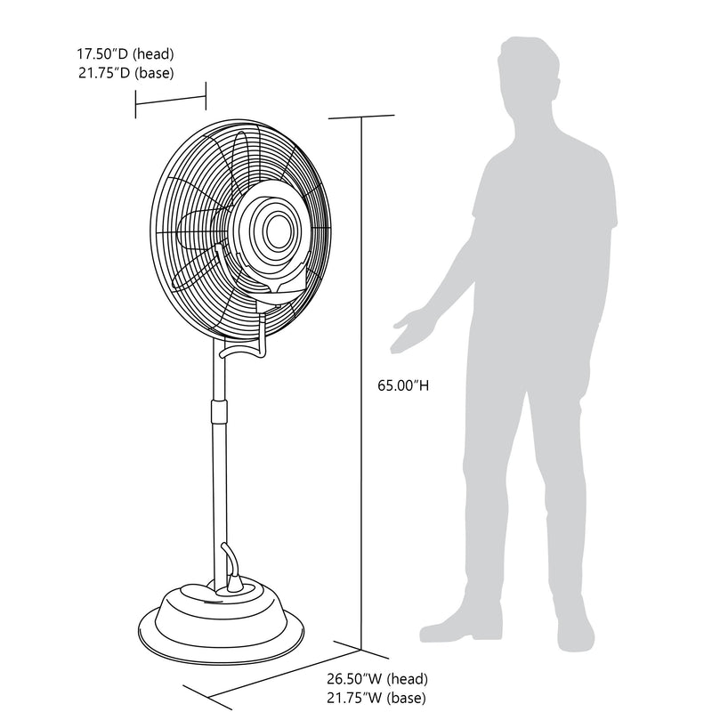 NewAir 24" Oscillating Misting Fan