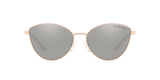 Michael Kors Womens Cloud Nine Non-Polarized Sunglasses - Rose Gold/Silver Mirror