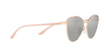 Michael Kors Womens Cloud Nine Non-Polarized Sunglasses - Rose Gold/Silver Mirror