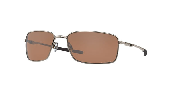 Oakley Mens Square Wire Tungsten Frame - Prizm Tungsten Lens - Polarized Sunglasses