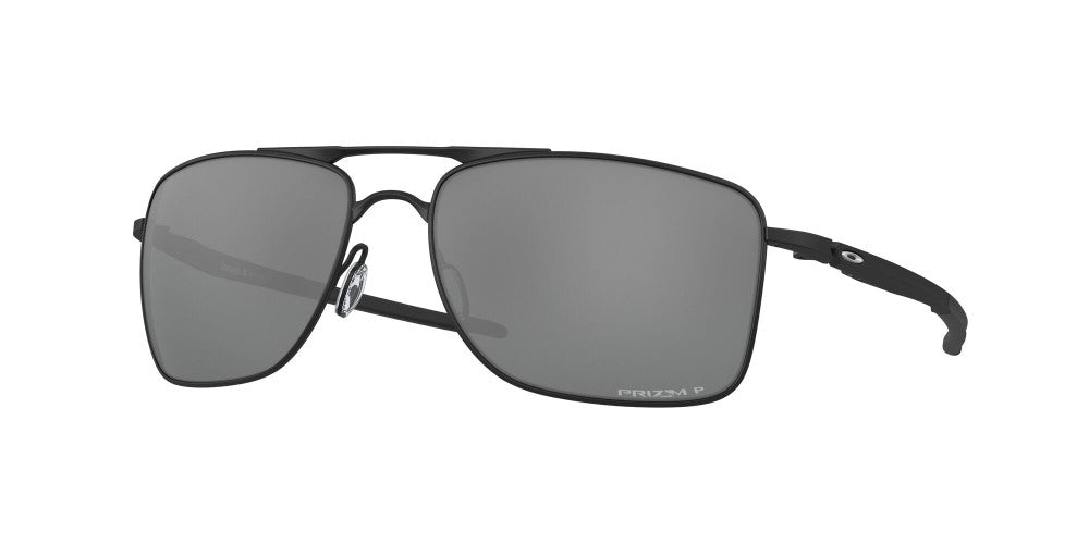 Oakley Mens Gauge 8 Matte Black Frame - Prizm Black Lens - Polarized Sunglasses