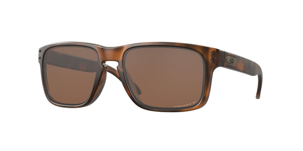 Oakley Mens Holbrook Matte Tortoise Frames - Prizm Tungsten Lens - Polarized Sunglasses