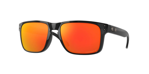 Oakley Holbrook Polished Black Frame- Prizm Ruby Lens - Polarized Sunglasses