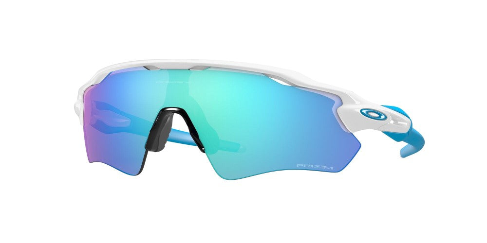 Oakley Mens Radar Ev Path Polished White Frame Prizm Sapphire Lens ShopCGX