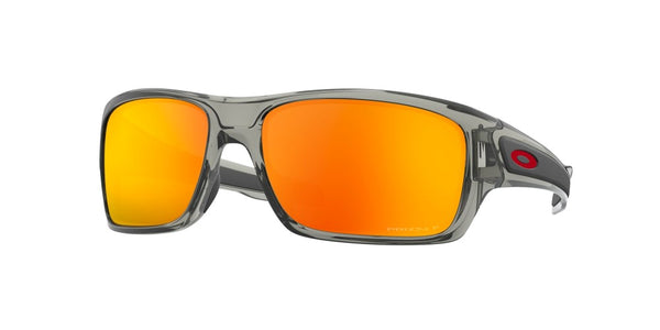 Oakley Mens Turbine Gray Ink Frame - Prizm Ruby Lens - Polarized Sunglasses