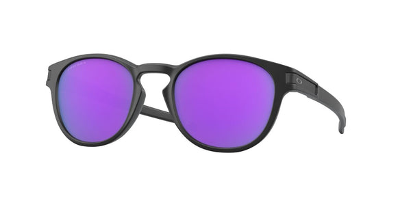 Oakley Mens Latch Matte Black Frame - Prizm Violet Lens - Non Polarized Sunglasses