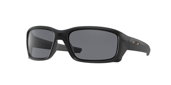 Oakley Mens Straightlink Matte Black Frame - Gray Lens - Non Polarized Sunglasses