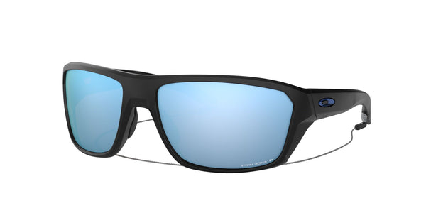 Oakley Mens Split Shot Matte Black Frame - Prizm Deep Water Lens - Polarized Sunglasses