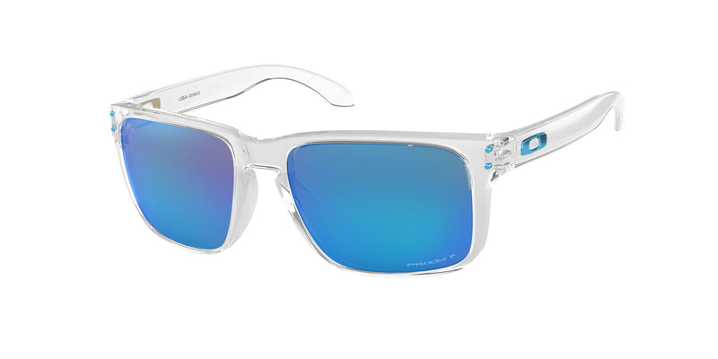 Oakley Mens Holbrook XL Polished Clear Frame - Prizm Sapphire Lens - Non Polarized Sunglasses