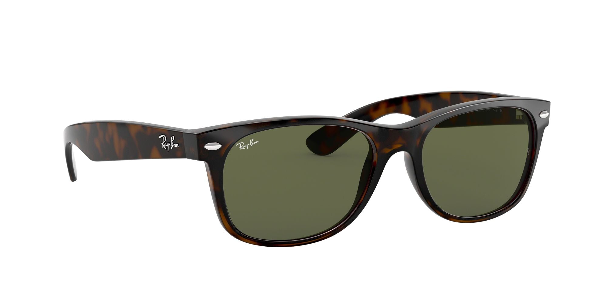 Ray-Ban New Wayfarer Non-Polarized Sunglasses - Havana/G-15 Green