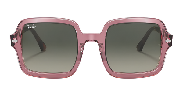 Ray-Ban Womens Non-Polarized Sunglasses - Transparent Violet/Gray Gradient