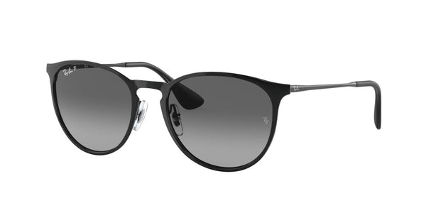 Ray-Ban Erika Metal Non-Polarized Sunglasses - Black/Gray Gradient