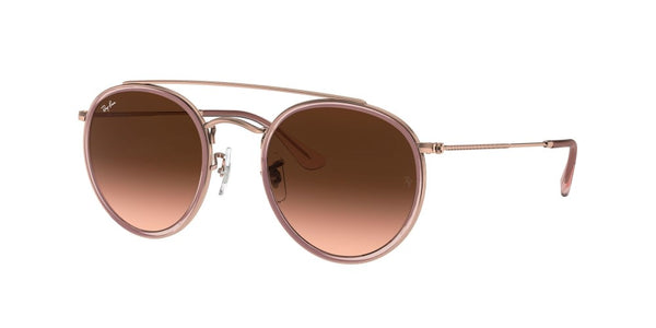 Ray-Ban Round Non-Polarized Sunglasses - Copper/Pink Gradient