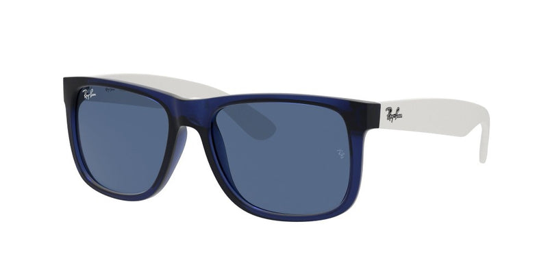 Ray-Ban Justin Non-Polarized Sunglasses - Transparent Blue/Dark Gray