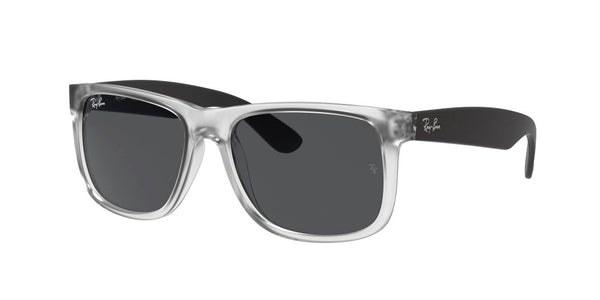 Ray-Ban Justin Non-Polarized Sunglasses - Rubber Transparent/Dark Gray