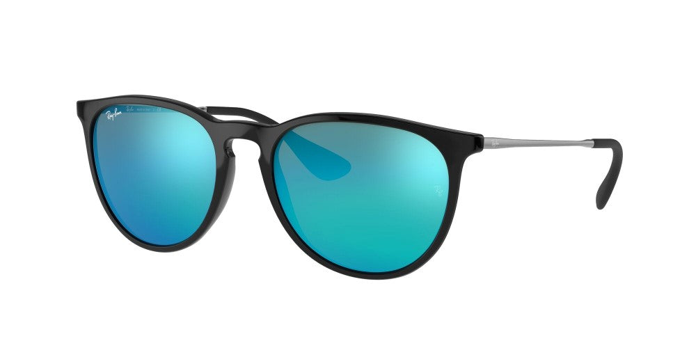 Ray-Ban Erika Non-Polarized Sunglasses - Black/Blue Flash – ShopCGX